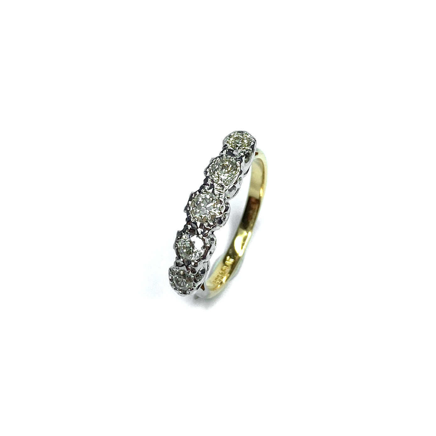 Second Hand 18ct Yellow Gold Diamond 5 Stone Ring