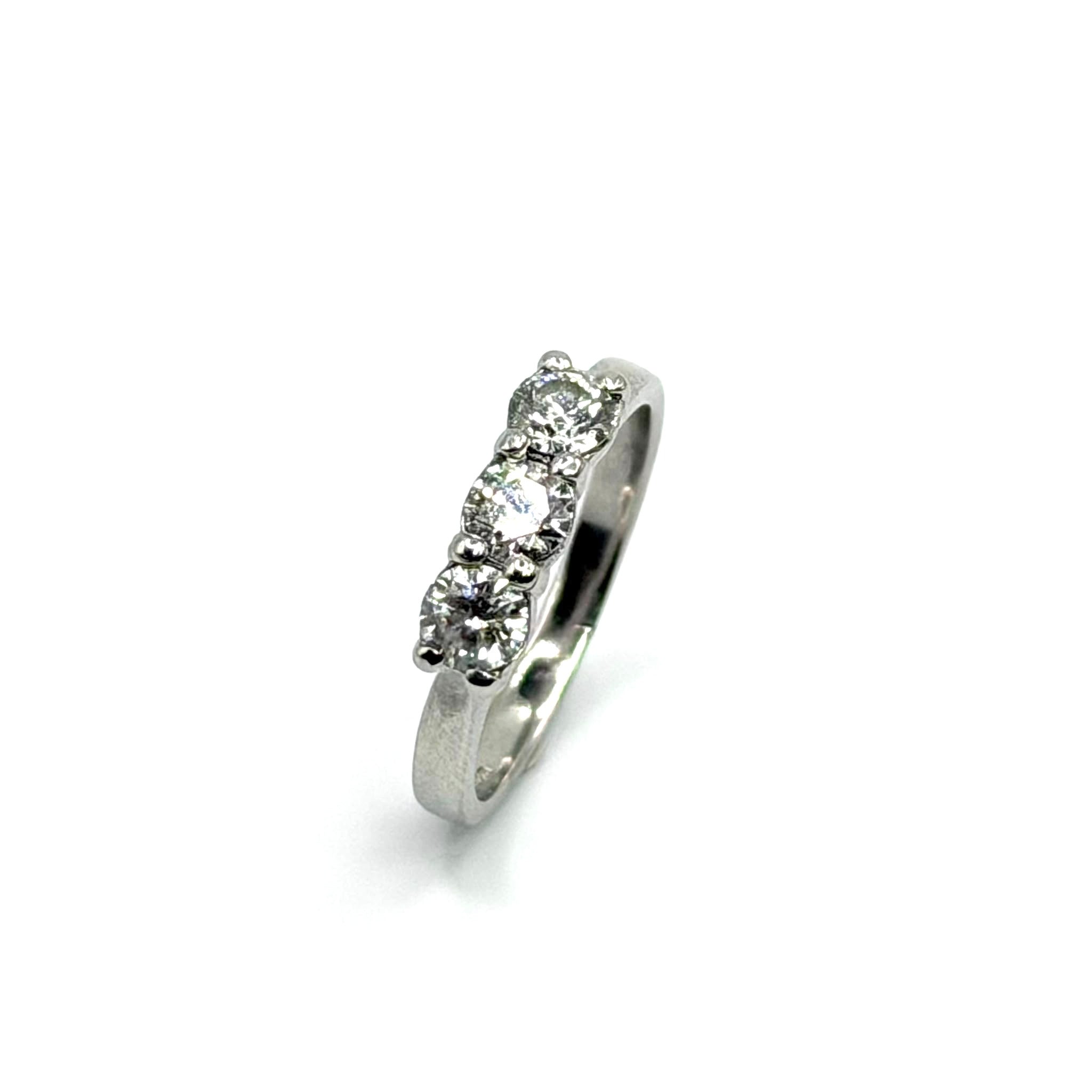 Second Hand Platinum 3 Stone Diamond Ring