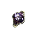 Second Hand 9ct Amethyst & Diamond Ring