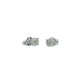 9ct White Gold Diamond Earrings