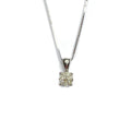 9ct White Gold Diamond Pendant