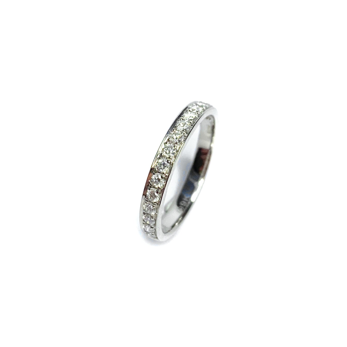 9ct White Gold Diamond Half Eternity Ring