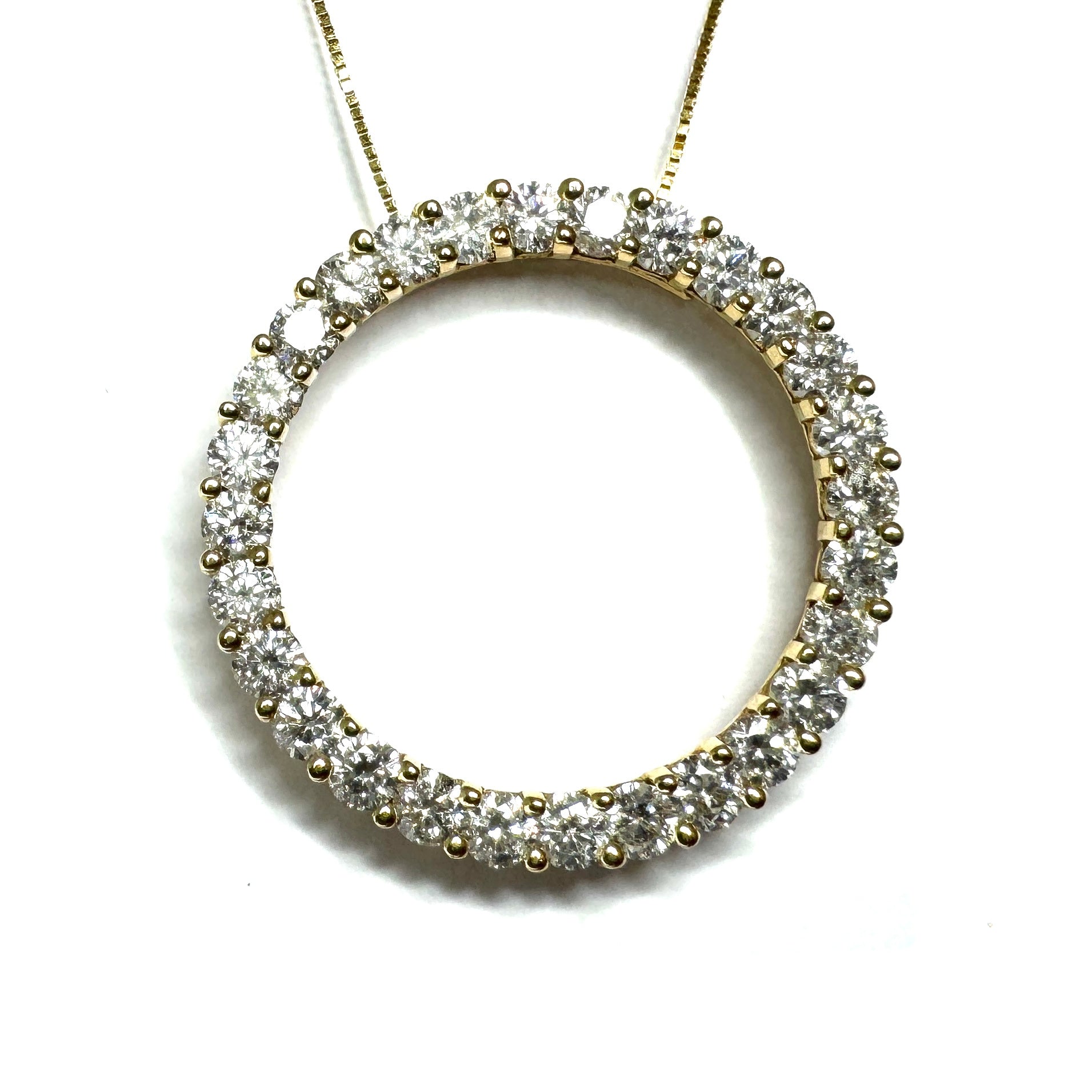 Second Hand 14ct Yellow Gold Diamond Pendant