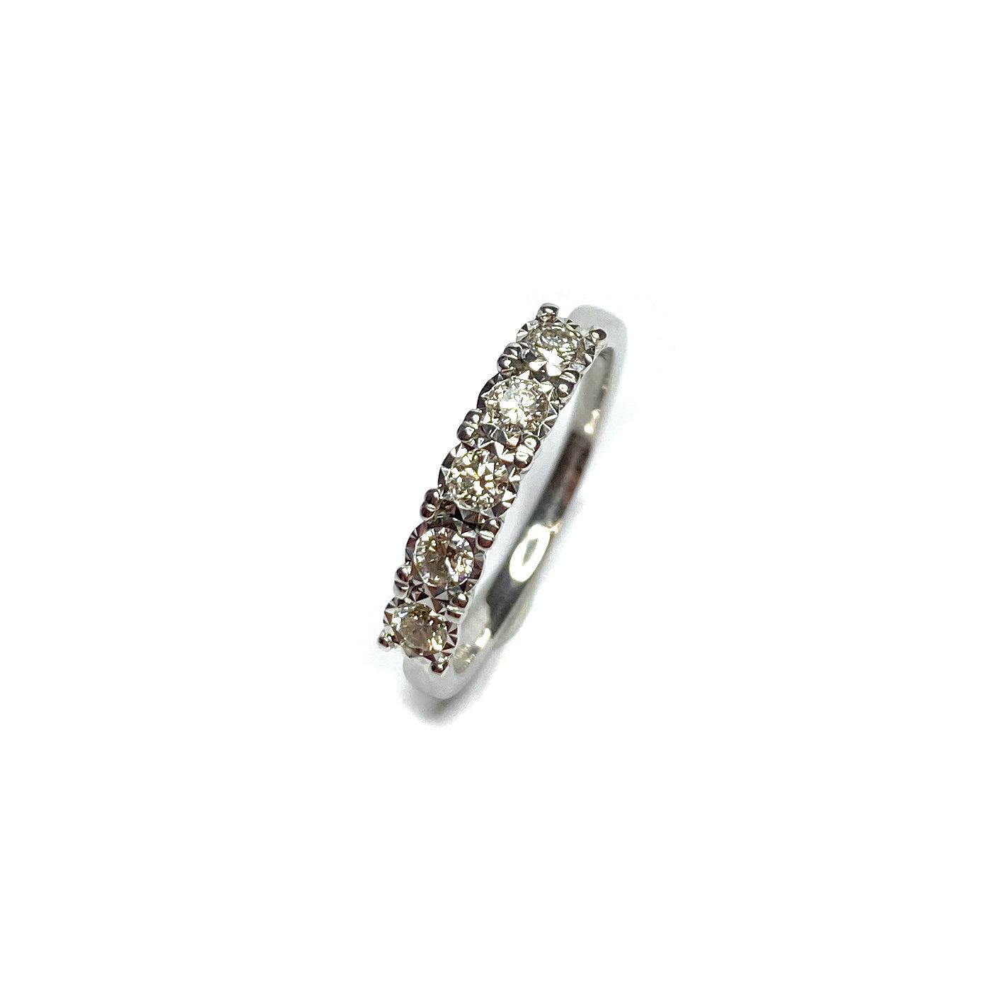 9ct White Gold Diamond Ring