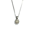 9ct White Gold Diamond Pendant