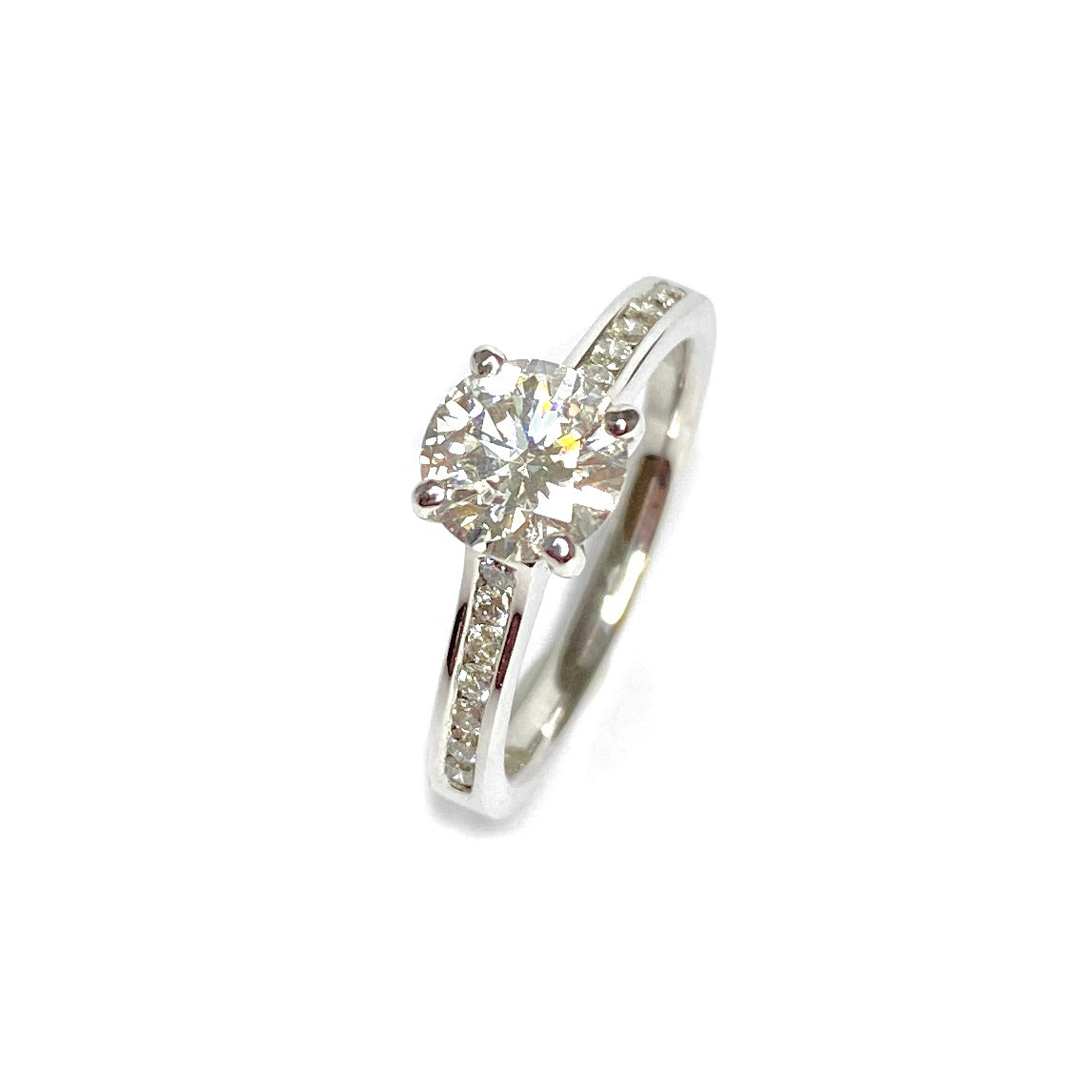 18ct White Gold Diamond Engagement Ring