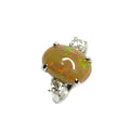 18ct White Gold Opal & Diamond Ring