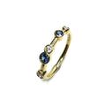 18ct Yellow Gold Sapphire & Diamond Ring