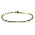 9ct Yellow Gold Diamond Tennis Bracelet