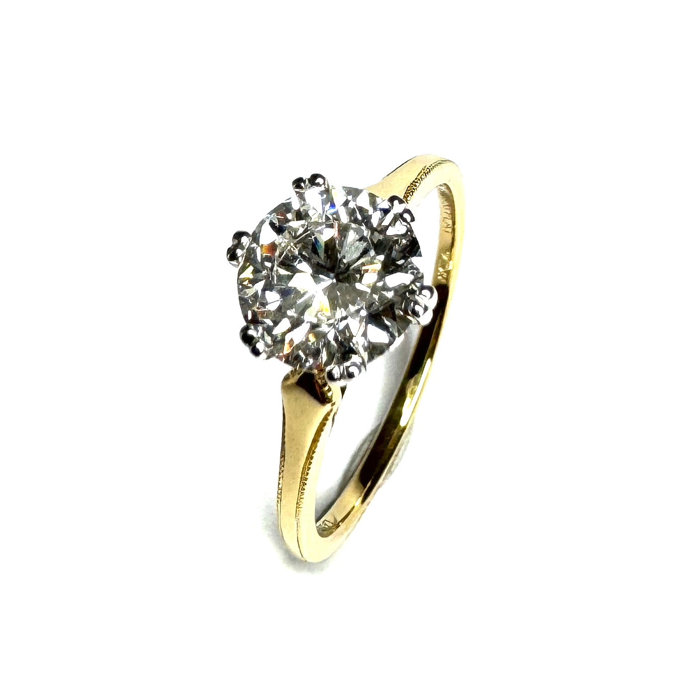 18ct Yellow Gold Lab Grown Diamond Ring