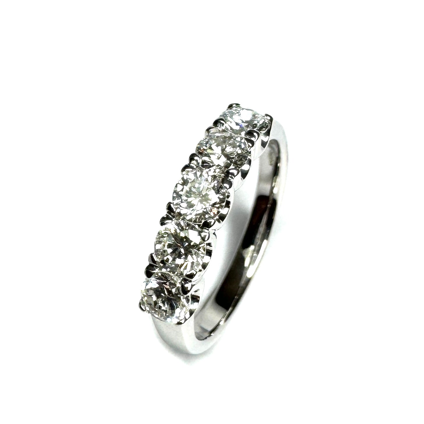 9ct White Gold Lab Grown Diamond Ring