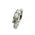 18ct White Gold 3 Stone Diamond Ring