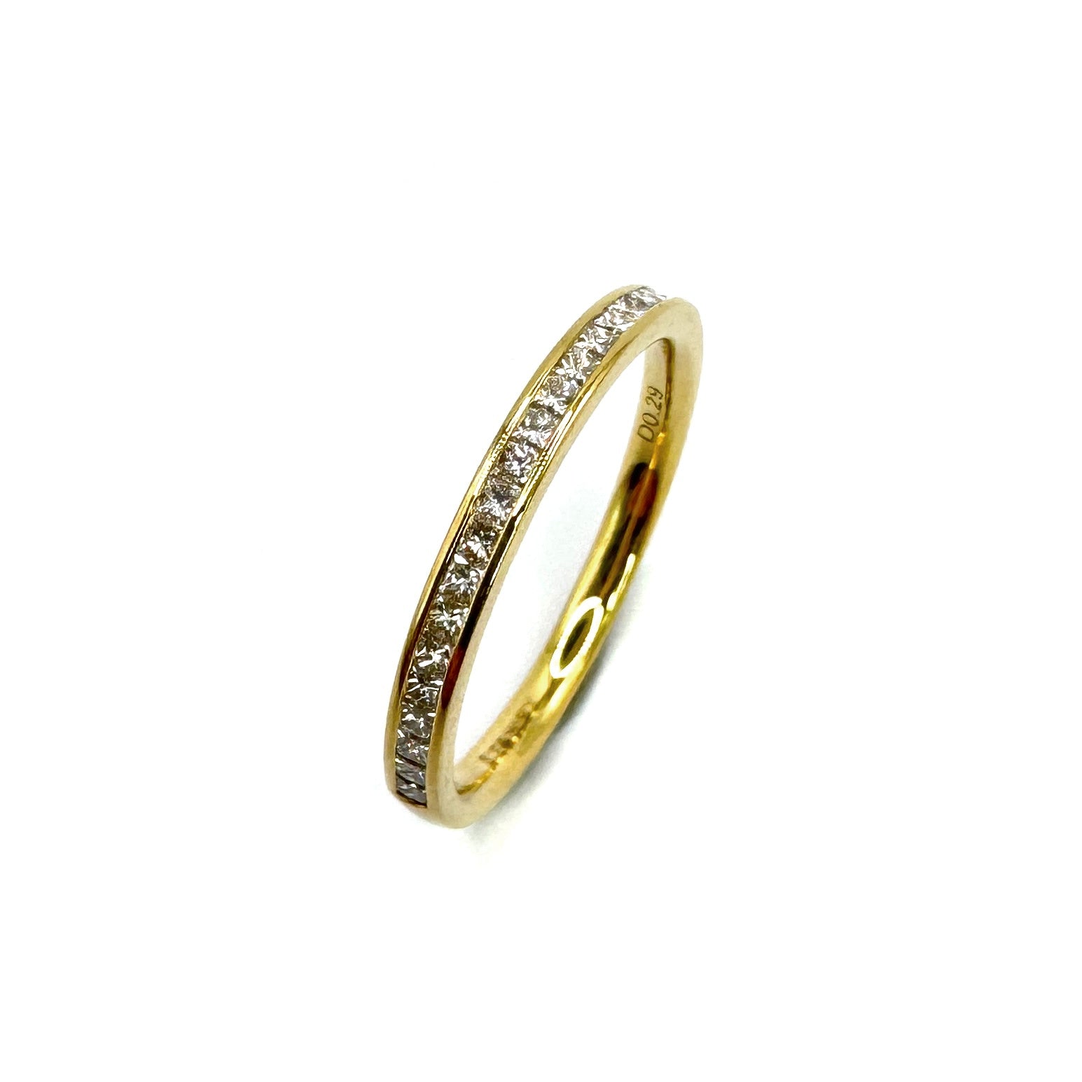 18ct Yellow Gold Diamond Half Eternity Ring