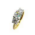 18ct Yellow Gold Diamond 3 Stone Ring