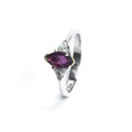 18ct White Gold Ruby & Diamond Ring