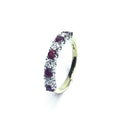 18ct Yellow Gold Ruby & Diamond Ring