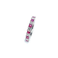 18ct White Gold Ruby & Diamond Ring