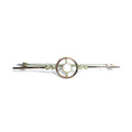 Second Hand 9ct Yellow Gold Opal & Pearl Brooch