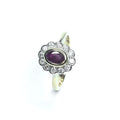 Second Hand 18ct Yellow Gold Ruby &amp; Diamond Ring