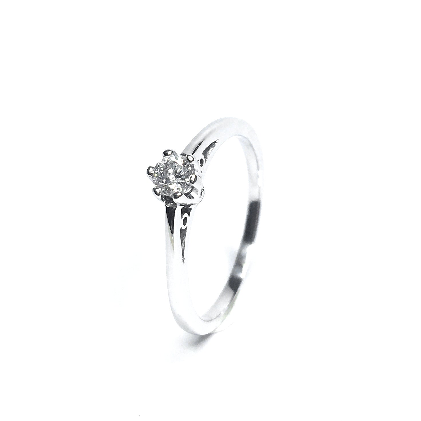 Second Hand 9ct White Gold Diamond Ring