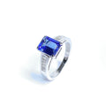 Second Hand 18ct White Gold Tanzanite & Diamond Ring