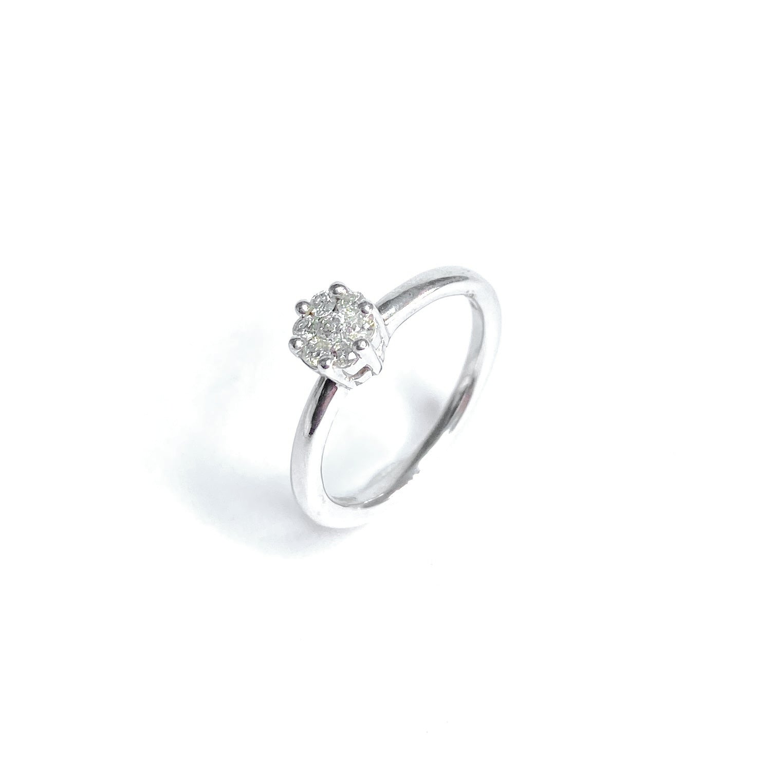 Second Hand 9ct White Gold Diamond Ring