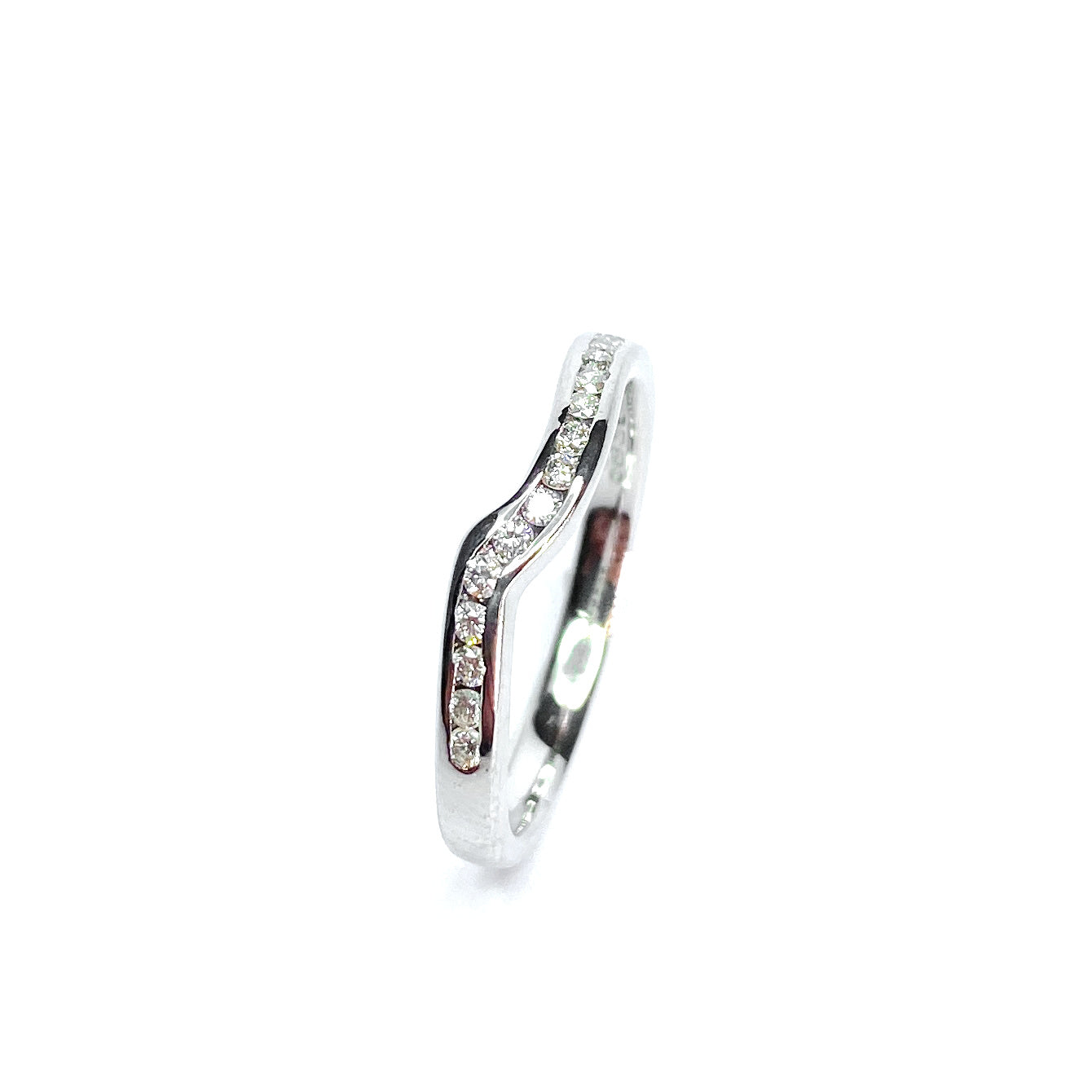 Second Hand 9ct White Gold Diamond Ring