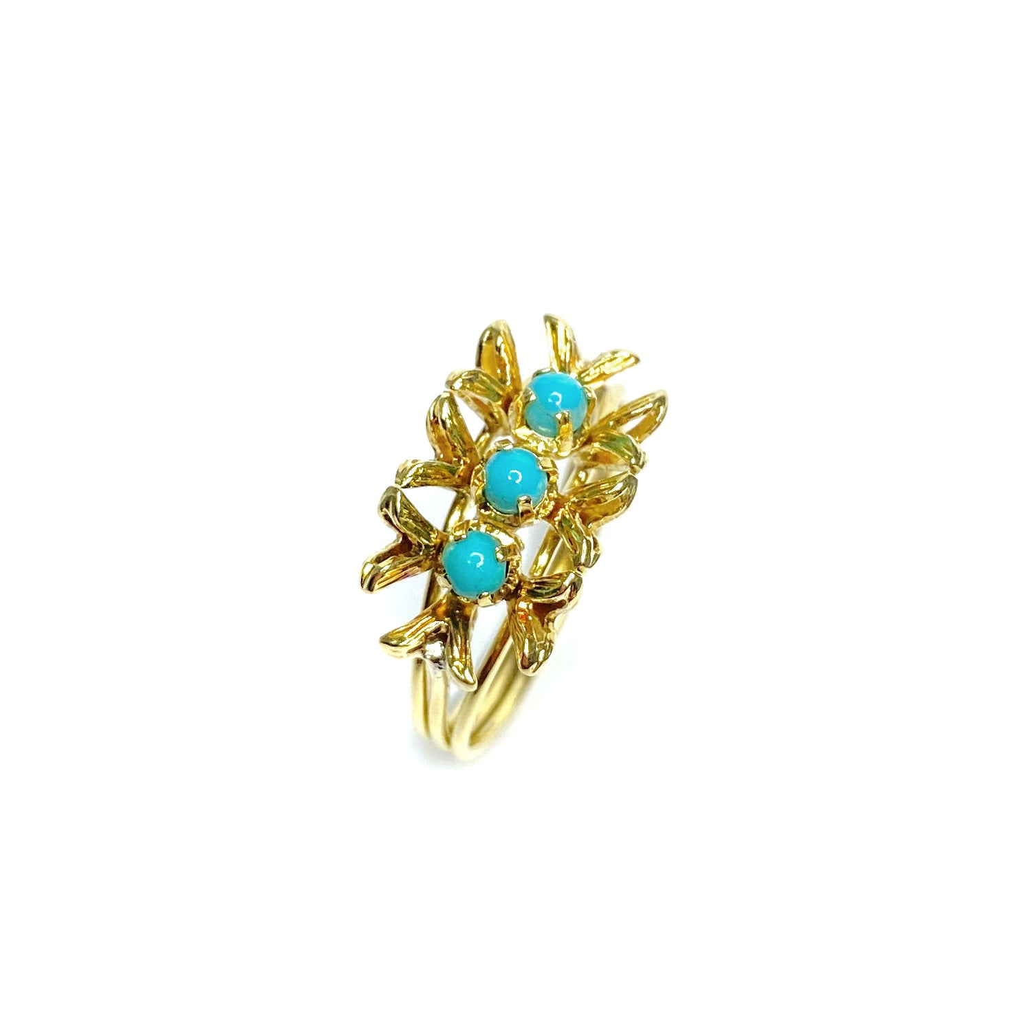 Second Hand 18ct Yellow Gold Turquoise Ring