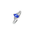Second Hand 18ct White Gold Tanzanite & Diamond Ring