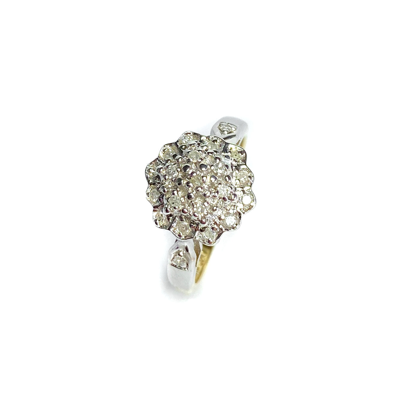 Second Hand 9ct Yellow Gold Diamond Ring