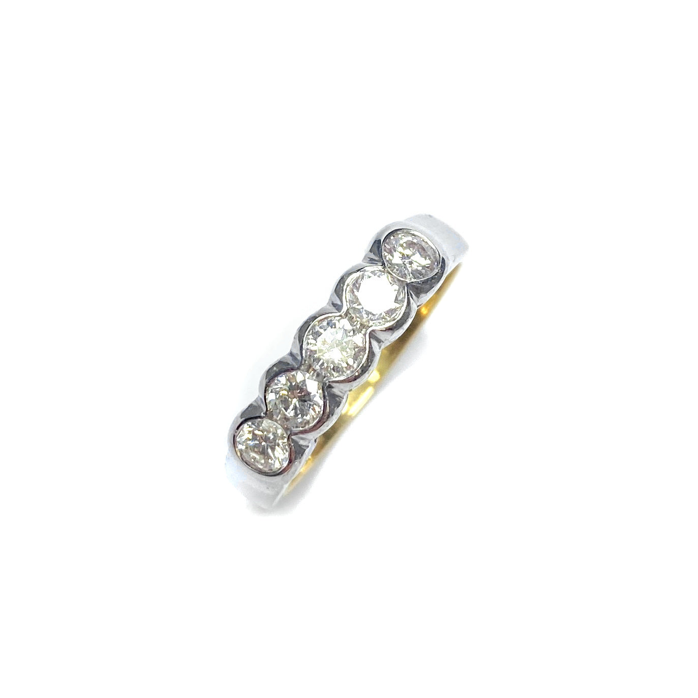 Second Hand 18ct Yellow Gold 5 Stone Diamond Ring