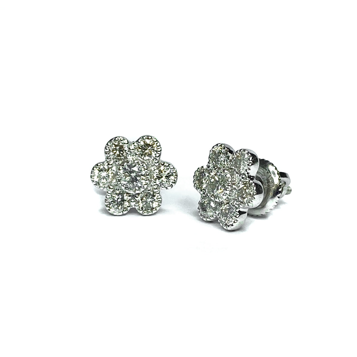 Second Hand 18ct White Gold Diamond Earrings