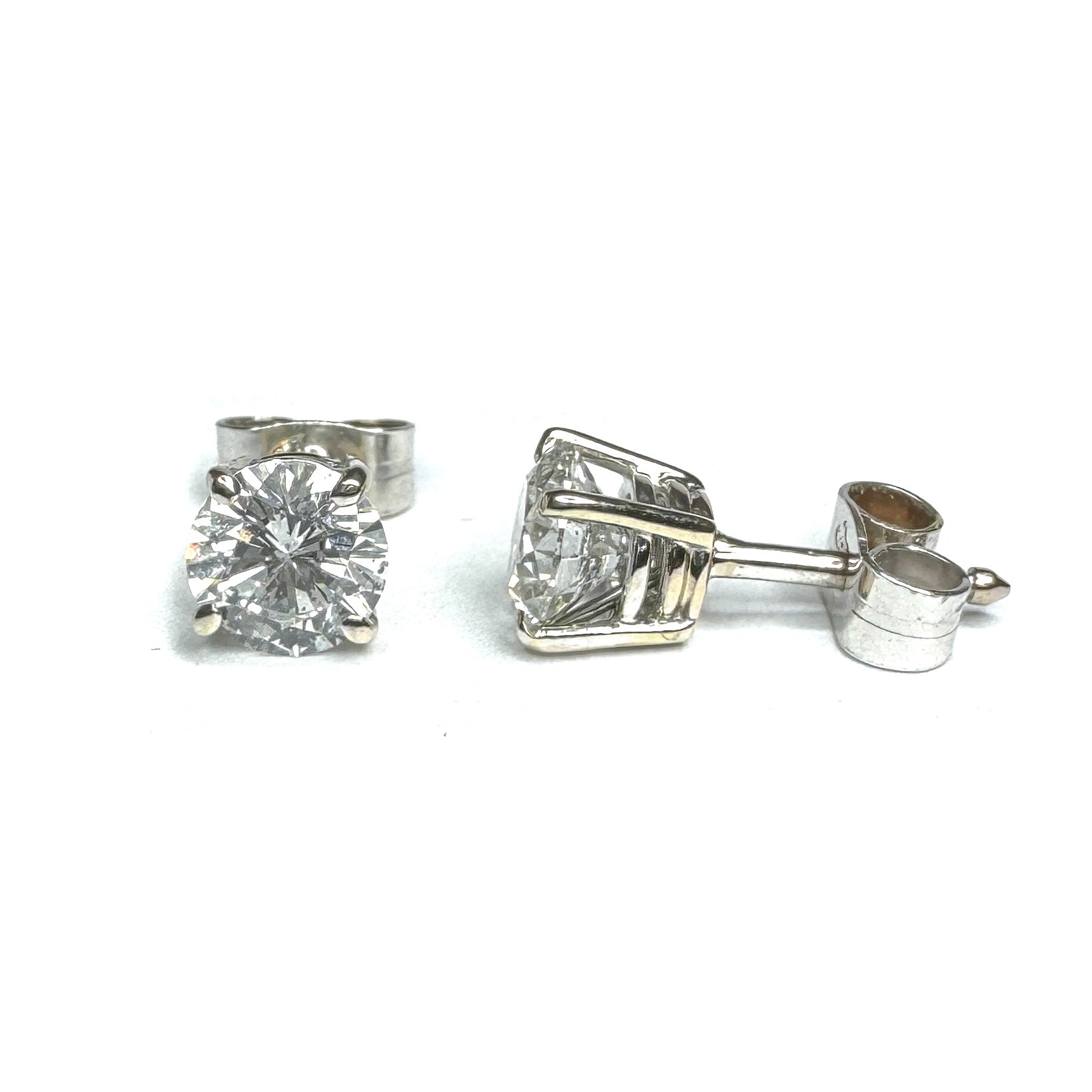 Second Hand Platinum Diamond Stud Earrings