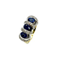Second Hand 18ct Yellow Gold Sapphire & Diamond Ring