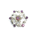 Second Hand 9ct Yellow Gold Ruby & Pearl Brooch