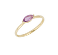 9ct Yellow Gold Purple Sapphire Ring