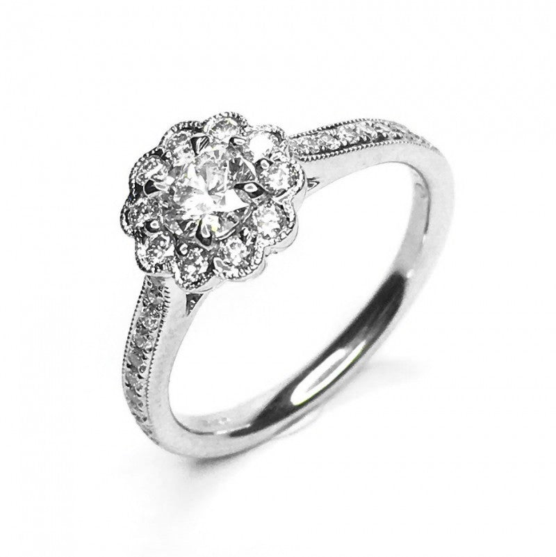 18ct White Gold Diamond Ring