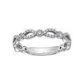 9ct White Gold Diamond Ring