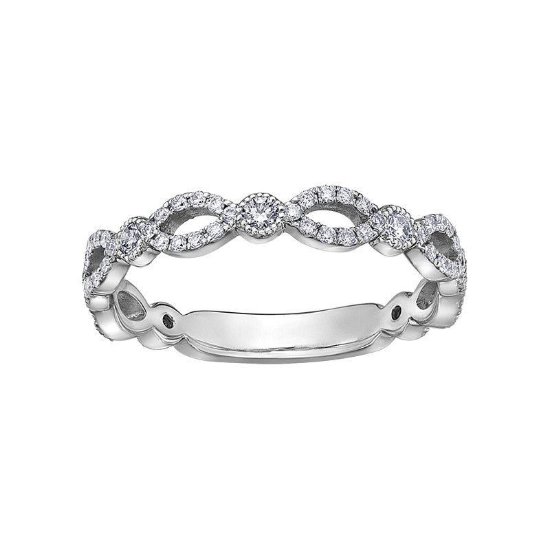 9ct White Gold Diamond Ring