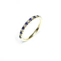 18ct Yellow Gold Sapphire & Diamond Ring