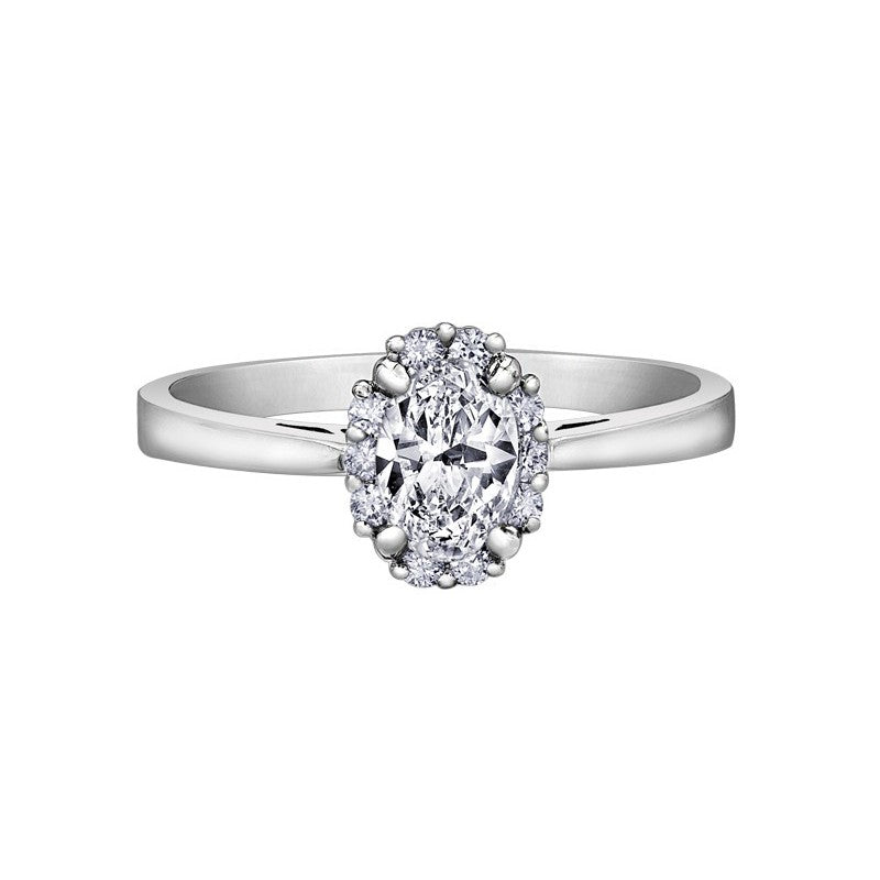 18ct White Gold Diamond Ring - Maple Leaf Diamonds