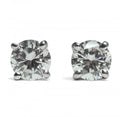 18ct White Gold Diamond Stud Earrings