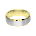 7mm Two Colour Di-Cut Wedding Ring Band
