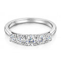 Platinum 5 Stone Diamond Ring