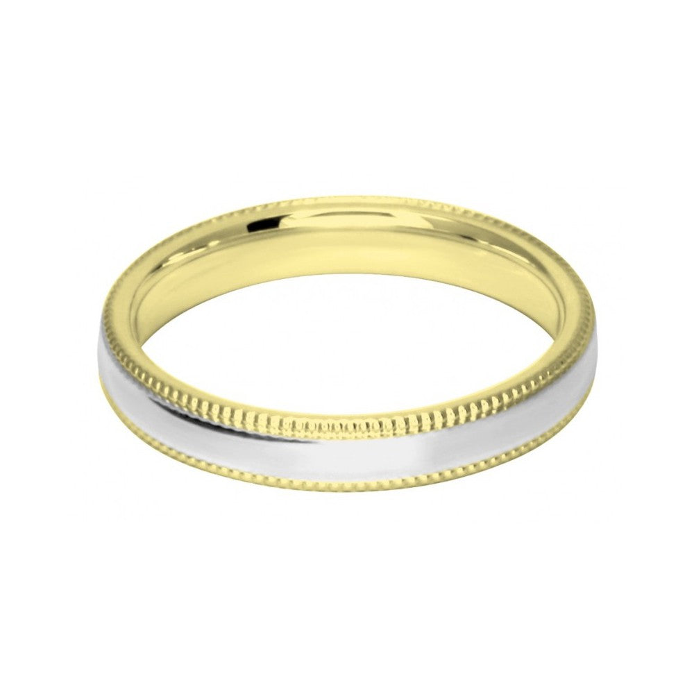 3mm Two Colour Dia-Cut Wedding Ring Band