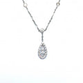 18ct White Gold Diamond Pendant