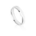 4mm Classic White Gold Wedding Ring Band