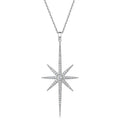 Silver Star Cubic North Set With Zirconia Stones