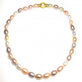Fresh Water Cultured Pearl Necklace With Gold Plated Clasp