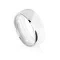 8mm Classic White Gold Wedding Ring Band